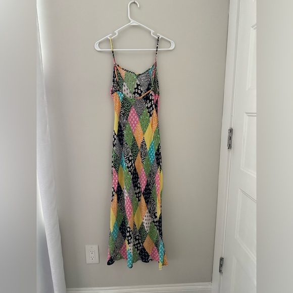 RIXO PATCHWORK DRESS - Picture 4 of 5